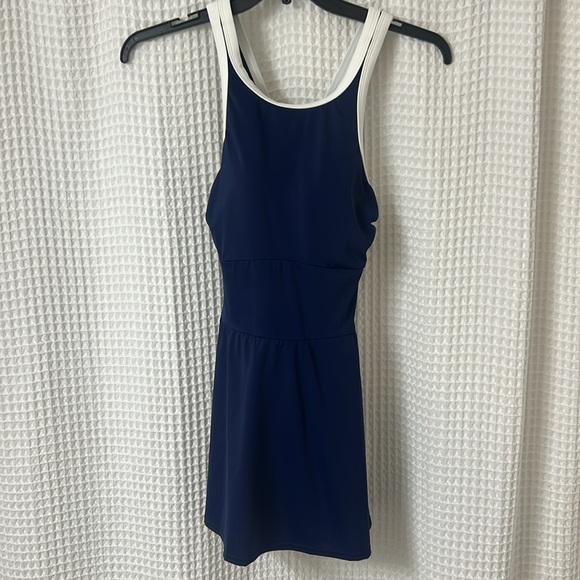 Lands End Women's Tugless High Neck Swim Dress Swimsuit NWT - Picture 8 of 13